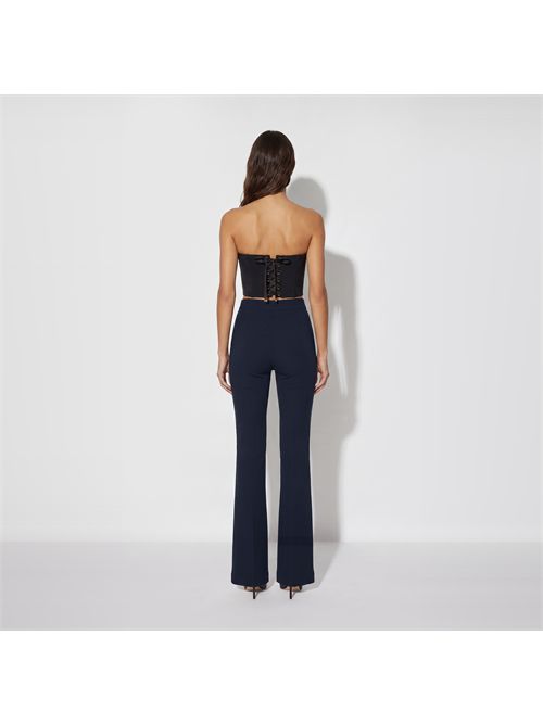Pantaloni in doppio crêpe stretch ELISABETTA FRANCHI | PA19766E2/H88